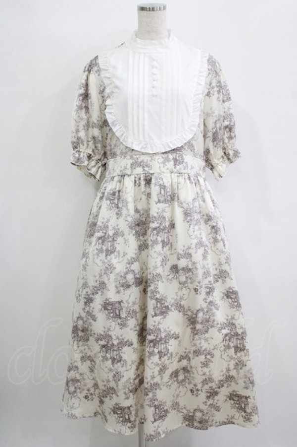 画像1: m petit by misako / トワルドジュイワンピース LL オフ H-25-11-06-009-LO-OP-NS-ZH (1)