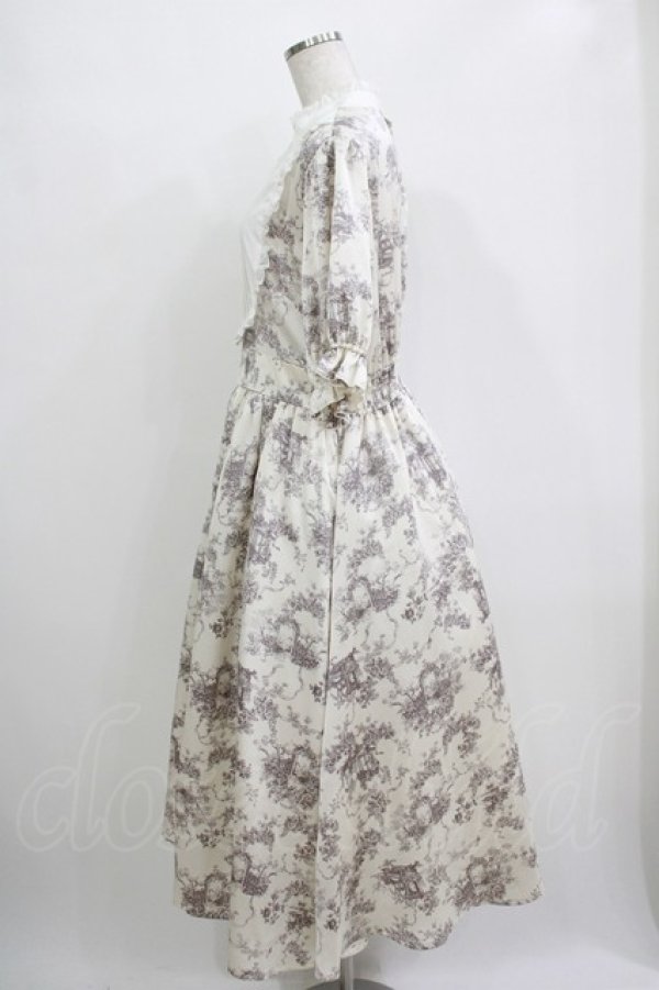 画像2: m petit by misako / トワルドジュイワンピース LL オフ H-25-11-06-009-LO-OP-NS-ZH (2)