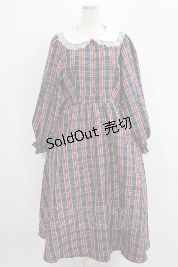 画像1: m petit by misako / サンリオキャラクターズコラボ ハローキティ ワンピース LL ネイビー H-25-11-06-011-LO-OP-NS-ZH (1)