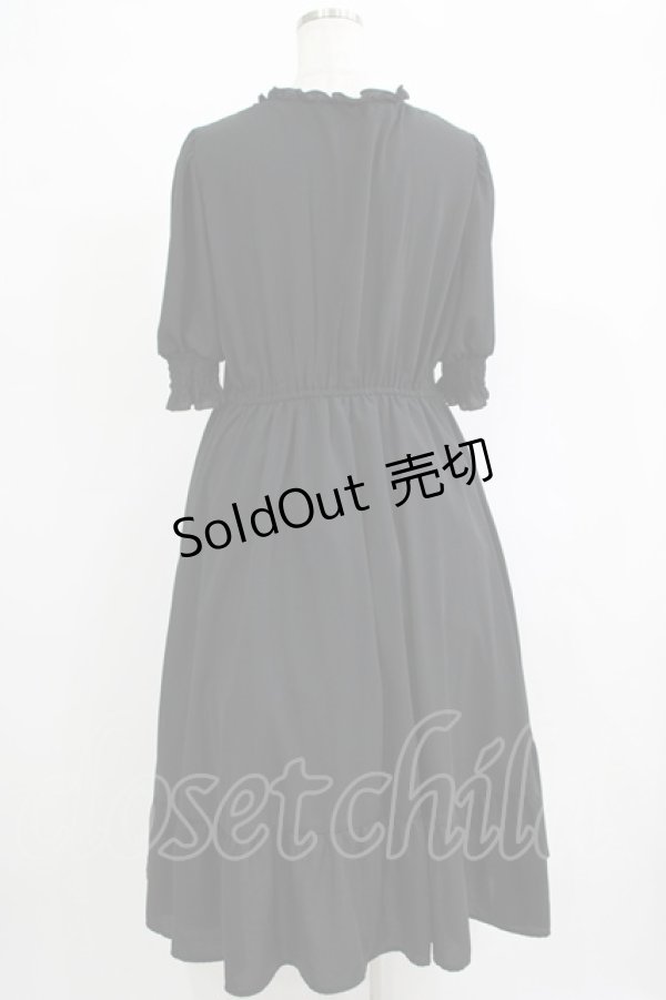 画像3: m petit by misako / AMレースアップワンピース LL ブラック H-25-11-06-012-LO-OP-NS-ZH (3)