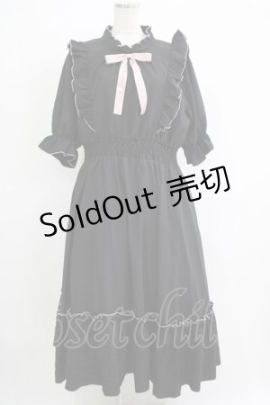 画像: m petit by misako / NINA'SコラボAMハイショクメローワンピース LL ブラック H-25-11-06-014-LO-OP-NS-ZH