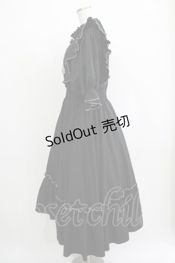 画像2: m petit by misako / NINA'SコラボAMハイショクメローワンピース LL ブラック H-25-11-06-014-LO-OP-NS-ZH (2)