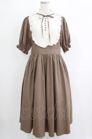 画像: m petit by misako / ナシジムジキリカエワンピース L ブラウン H-25-11-06-015-LO-OP-NS-ZH