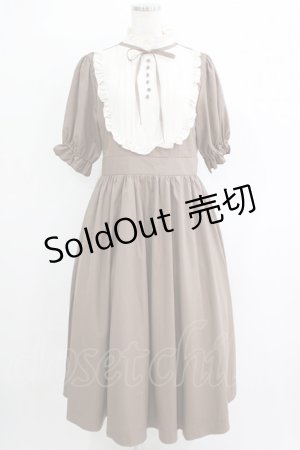 画像: m petit by misako / ナシジムジキリカエワンピース L ブラウン H-25-11-06-015-LO-OP-NS-ZH