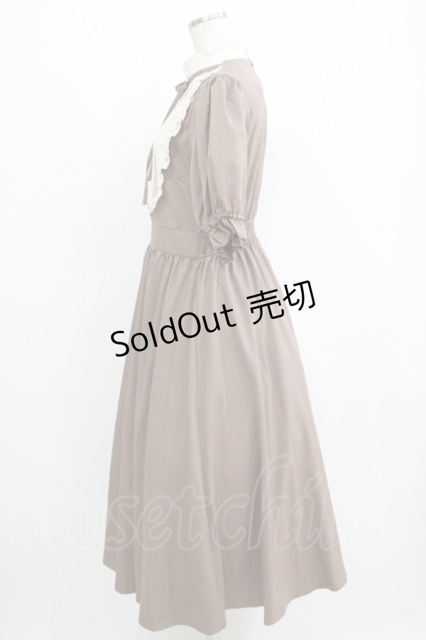 画像2: m petit by misako / ナシジムジキリカエワンピース L ブラウン H-25-11-06-015-LO-OP-NS-ZH (2)