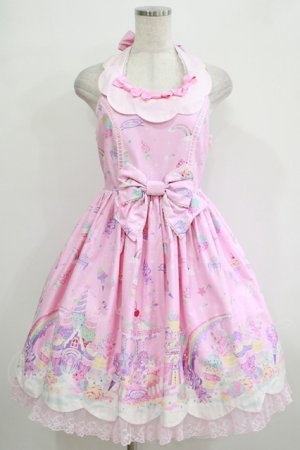 画像: Angelic Pretty / MilkyPlanetジャンパースカートSet Free ピンク H-25-11-06-002-AP-OP-NS-ZH