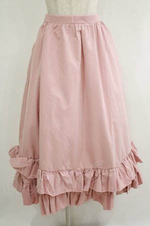 画像: FLC / MINA*ティアードスカート L ピンク H-25-11-06-018-LO-SK-NS-ZH