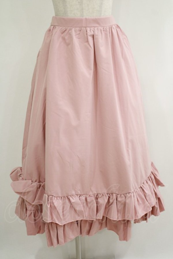 画像1: FLC / MINA*ティアードスカート L ピンク H-25-11-06-018-LO-SK-NS-ZH (1)
