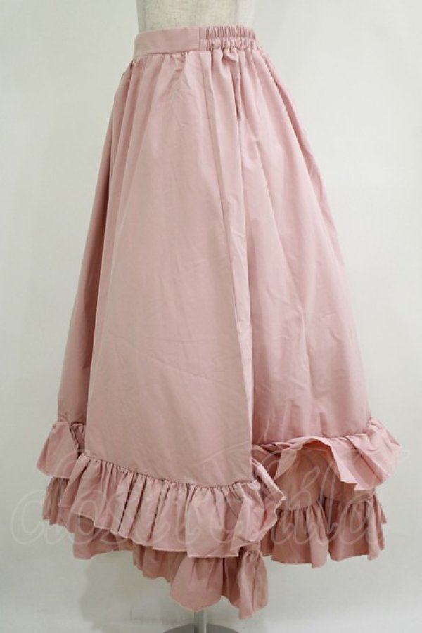画像2: FLC / MINA*ティアードスカート L ピンク H-25-11-06-018-LO-SK-NS-ZH (2)