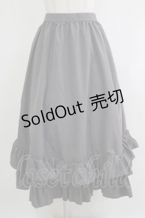 画像: FLC / MINA*ティアードスカート L グレー H-25-11-06-019-LO-SK-NS-ZH