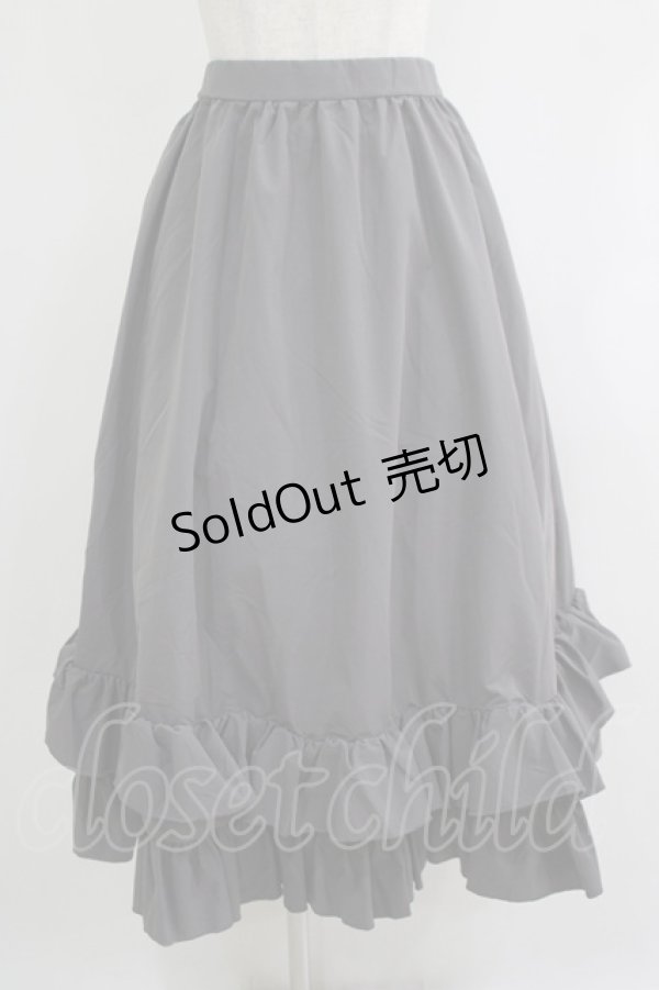 画像1: FLC / MINA*ティアードスカート L グレー H-25-11-06-019-LO-SK-NS-ZH (1)