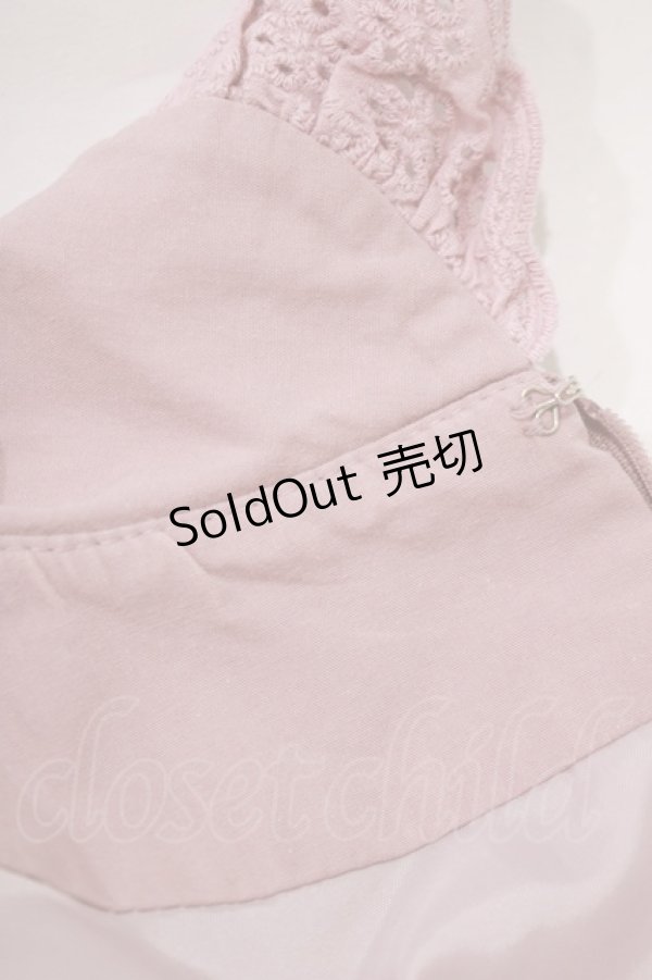 画像4: Ank Rouge / ヨーク切替ワンピース M ピンク H-25-11-06-020-CA-OP-NS-ZH (4)