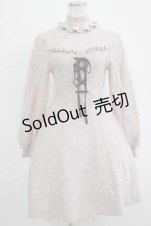 画像: Ank Rouge / ハイネックニットワンピース M ピンク H-25-11-06-022-CA-OP-NS-ZH