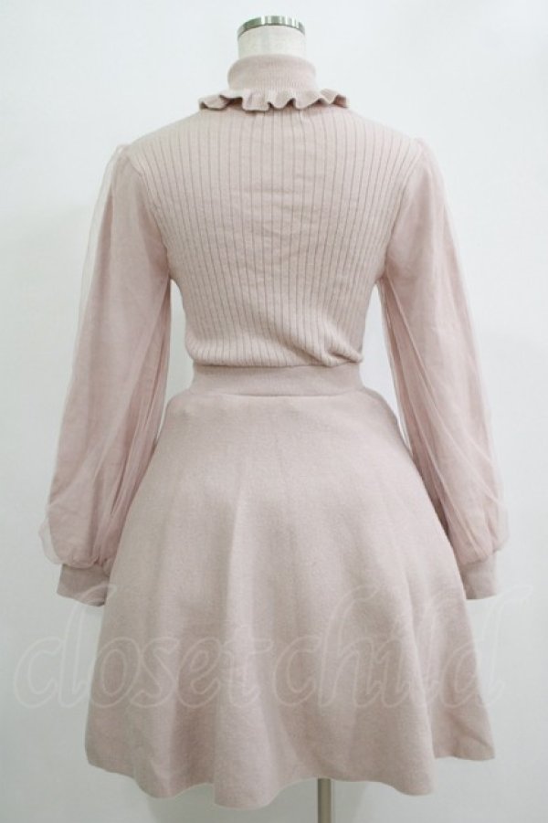 画像3: Ank Rouge / ハイネックニットワンピース M ピンク H-25-11-06-022-CA-OP-NS-ZH (3)
