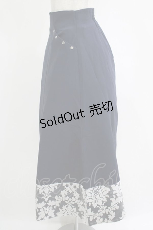 画像2: axes femme / オパール切替ペンシルスカート Free ネイビー H-25-11-06-024-AX-SK-NS-ZH (2)