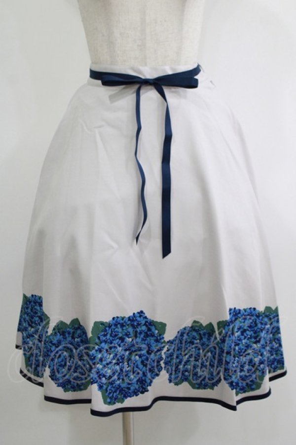 画像1: an another angelus / スミレブーケプリントサーキュラースカート Free BLUE H-25-11-06-025-CA-SK-NS-ZH (1)