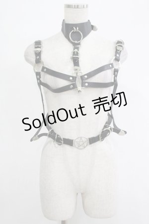 画像: KILL STAR / ベルトハーネス  黒 H-25-11-07-028-SL-ZA-KB-ZH