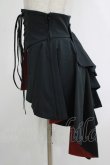 画像2: ATELIER BOZ / ヘクトルコルセット風オーバースカート  黒×真紅 H-25-11-07-030-EL-SK-KB-ZH (2)