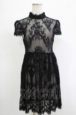 画像: KILL STAR / レースワンピース S ブラック H-25-11-07-031-SL-OP-KB-ZH