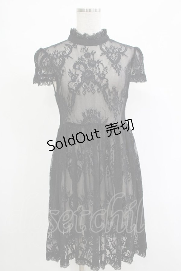 画像1: KILL STAR / レースワンピース S ブラック H-25-11-07-031-SL-OP-KB-ZH (1)