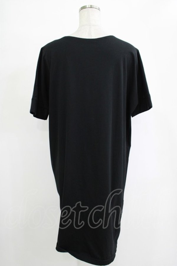 画像3: Na+H / バックベルト半袖ワンピース  黒 H-25-11-07-032-PU-OP-KB-ZH (3)