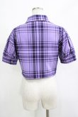 画像3: KILL STAR / HAYEE RIBBON SHIRT M ライラックタータン H-25-11-07-044-SL-BL-KB-ZH (3)