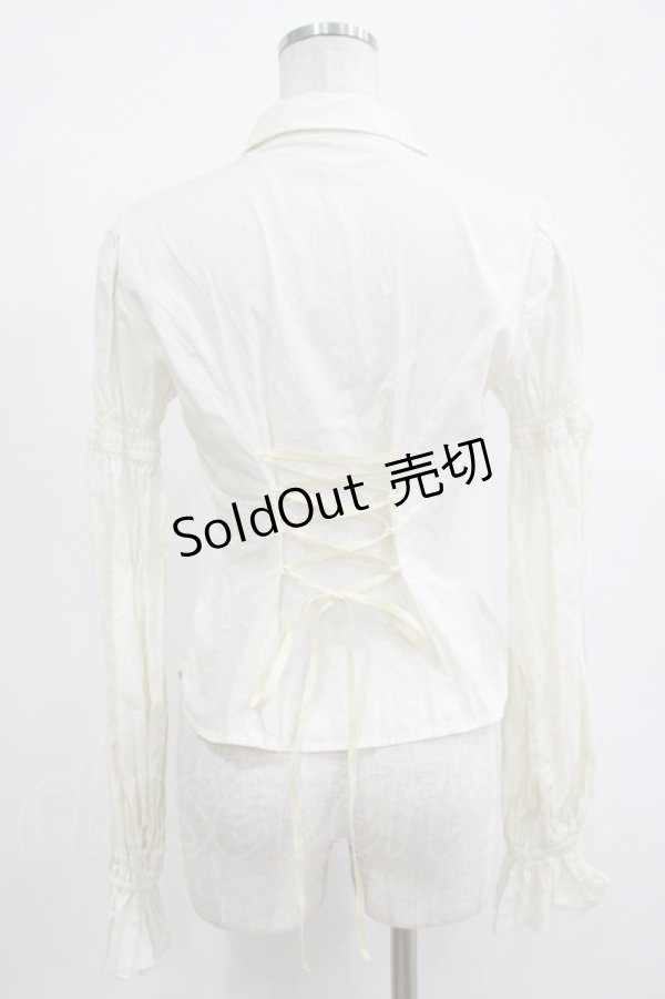 画像3: ATELIER PIERROT / ピンタックブラウス  アイボリー H-25-11-07-048-EL-BL-KB-ZH (3)