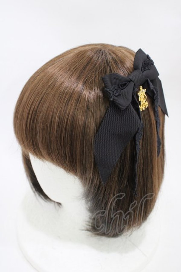 画像1: ALICE and the PIRATES / A/Pゆらゆらリボンコーム  ブラック H-25-11-07-1004-PA-ZA-NS-ZH (1)