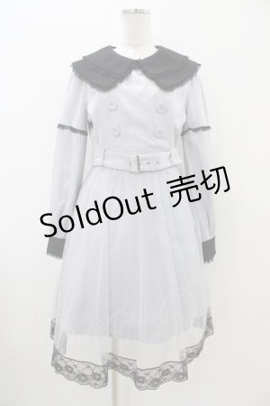 画像: Bubbles / セーラーダブルリボンワンピース Free サックス/ブラック H-25-11-07-1034-CA-OP-NS-ZH