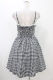 画像2: Ank Rouge / ギンガムスピンドルキャミワンピース M ブラック H-25-11-07-1035-CA-OP-NS-ZH (2)