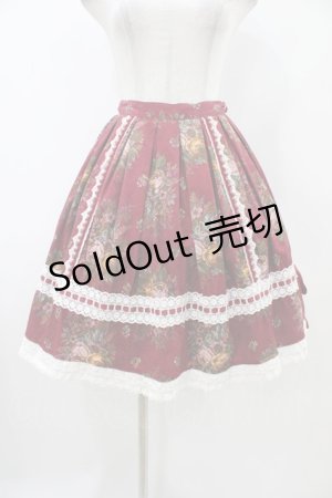 画像: BABY,THE STARS SHINE BRIGHT / ローズゴブランプリントスカート Free エンジ H-25-11-07-1038-BA-SK-NS-ZH