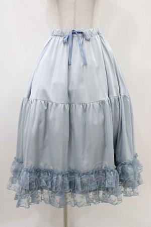 画像: axes femme kawaii / レースフリルペチスカート M サックス H-25-11-07-1040-AX-SK-NS-ZH