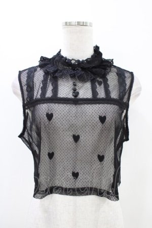 画像: Hoshibako Works / ノースリーブレーシーカットソー Free ブラック H-25-11-07-1041-LO-TO-NS-ZH