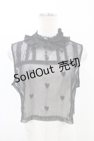 画像: Hoshibako Works / ノースリーブレーシーカットソー Free ブラック H-25-11-07-1041-LO-TO-NS-ZH