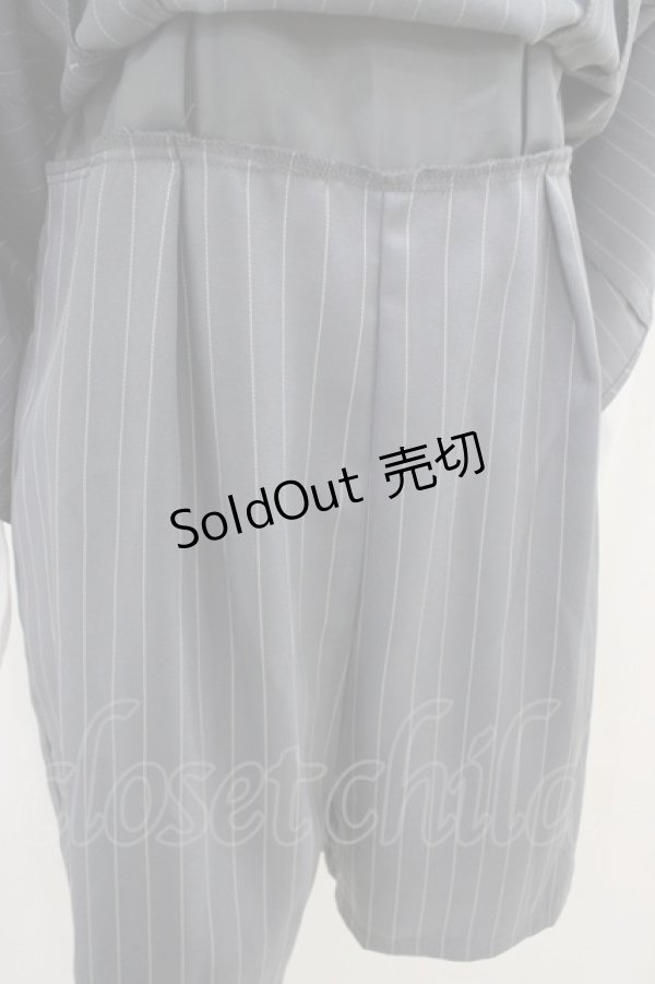 画像3: Ank Rouge / Bigリボンストライプコンビネゾン M グレー H-25-11-07-1042-CA-OP-NS-ZH (3)