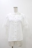 画像1: Lovely Tency / 眞白ありすコラボ/レースブラウス S ホワイト H-25-11-07-1044-0-BL-NS-ZH (1)