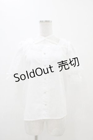 画像: Lovely Tency / 眞白ありすコラボ/レースブラウス S ホワイト H-25-11-07-1044-0-BL-NS-ZH