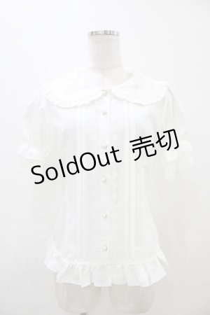 画像: lolitime（海外ロリータブランド） / 刺繍衿ブラウス M オフ H-25-11-07-1046-0-BL-NS-ZH
