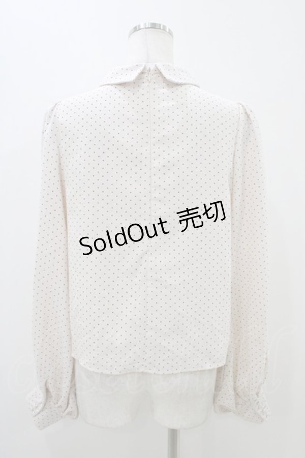 画像2: An MILLE / ドットブラウス Free ピンク H-25-11-07-1051-EL-BL-NS-ZH (2)