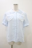 画像1: Nile Perch / ギンガムチェックブラウス Free サックス H-25-11-07-1053-LO-BL-NS-ZH (1)