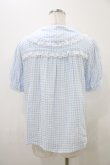 画像2: Nile Perch / ギンガムチェックブラウス Free サックス H-25-11-07-1053-LO-BL-NS-ZH (2)