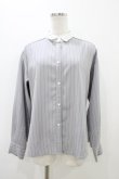 画像1: an another angelus / 角衿シャツブラウス Free GRAY×WHITE H-25-11-07-1057-CA-BL-NS-ZH (1)