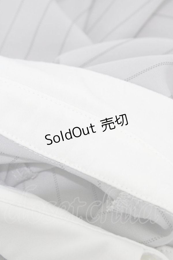 画像3: an another angelus / 角衿シャツブラウス Free GRAY×WHITE H-25-11-07-1057-CA-BL-NS-ZH (3)