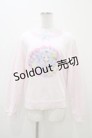 画像: Nile Perch / 女の子プリントトレーナー Free ピンク H-25-11-07-1058-LO-TO-NS-ZH