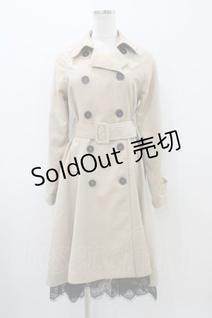 画像: EATME / 2WAYロングフレアトレンチコート Free ベージュ H-25-11-07-1059-LO-CO-NS-ZH