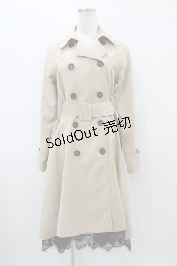 画像1: EATME / 2WAYロングフレアトレンチコート Free ベージュ H-25-11-07-1059-LO-CO-NS-ZH (1)