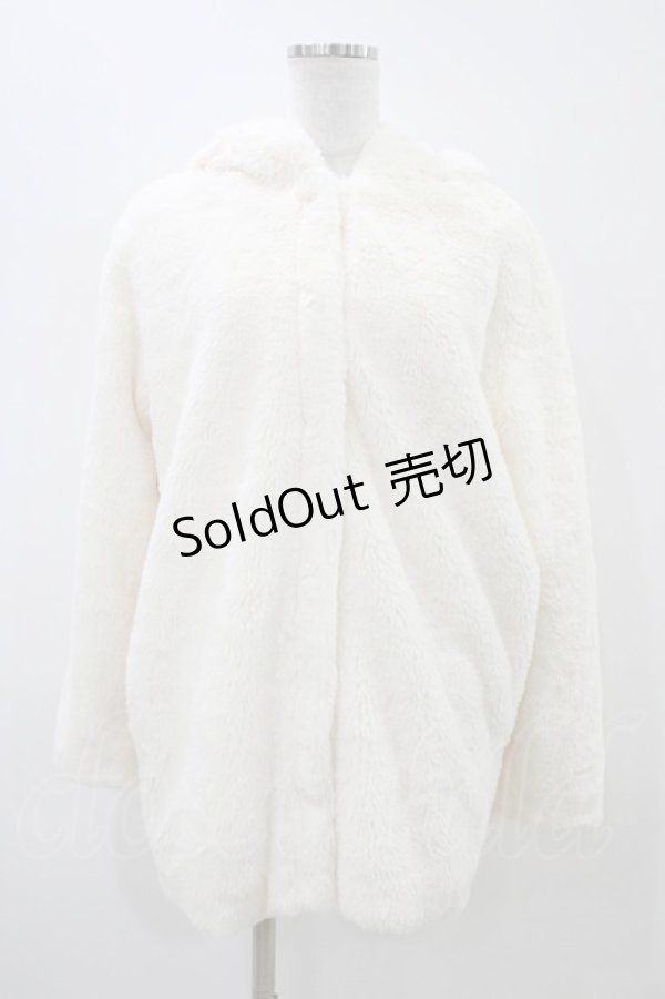 画像1: Ank Rouge / うさみみファーコート M オフ H-25-11-07-1061-CA-CO-NS-ZH (1)