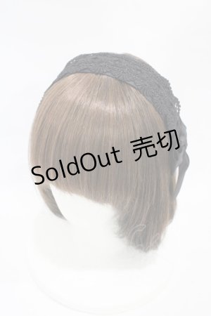 画像: m petit by misako / TT*AMレースカチューシャ  ブラック H-25-11-07-1011-LO-AC-NS-ZH