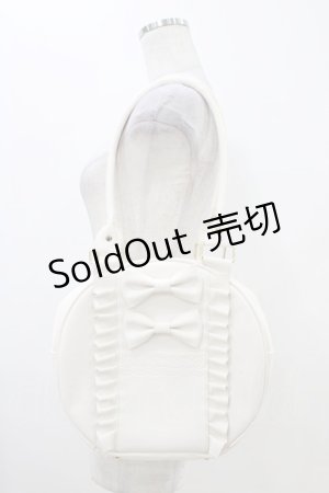 画像: axes femme kawaii / ツインリボンラウンドハンドバッグ  オフ H-25-11-07-1015-AX-BG-NS-ZH