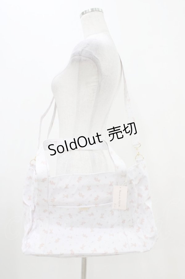 画像1: Maison de FLEUR / ラミネートキャリーオントート  Pink H-25-11-07-1016-LO-BG-NS-ZH (1)